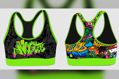 Graffiti Sports Bra