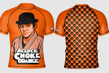 A Clockchoke Orange Rashguard